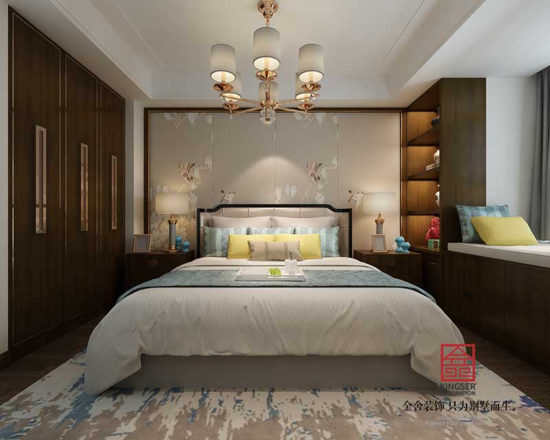 國賓壹號147平米新中式風(fēng)格裝修設(shè)計(jì)圖