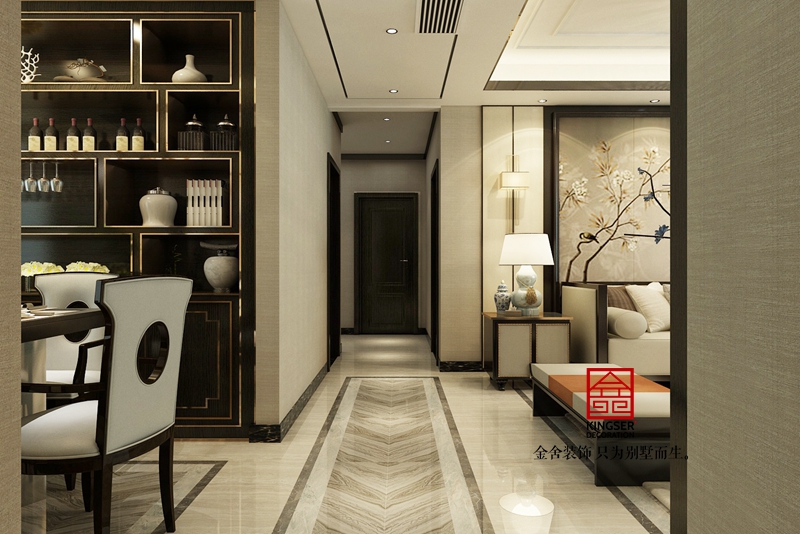 德賢公館裝修-中式裝修-玄關