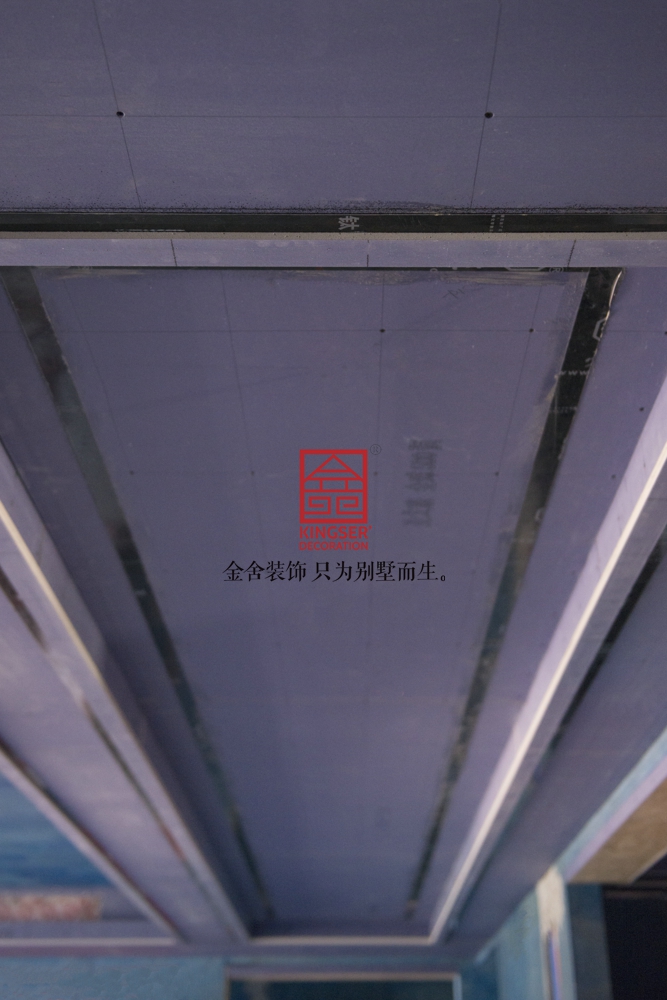 國賓壹號158平米歐式風格裝修施工現場