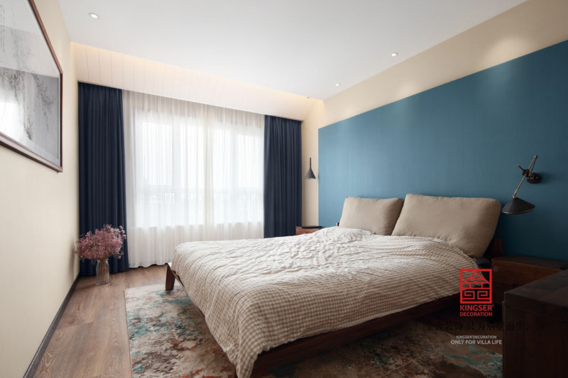 御河上院220平米裝修-輕奢風格-臥室