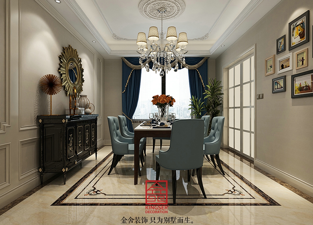 東南智匯城191平米歐式風(fēng)格裝修效果圖