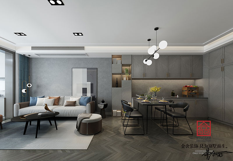 東南智匯城90平米現代簡約裝修效果圖