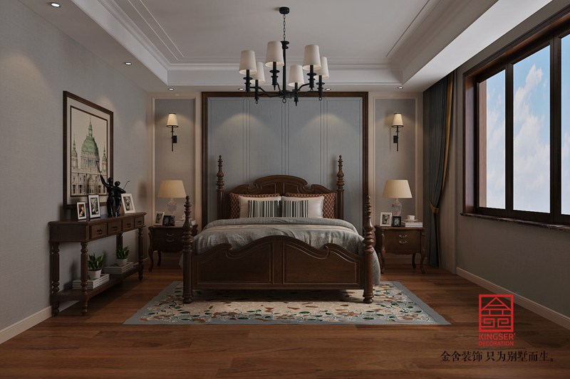 國賓壹號158平米美式風格裝修效果圖