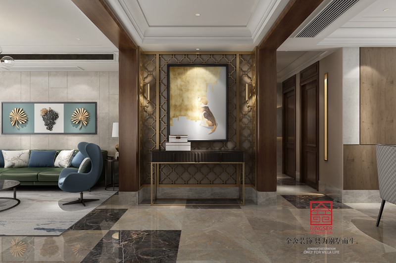 德賢公館160平米裝修-現(xiàn)代簡約-玄關