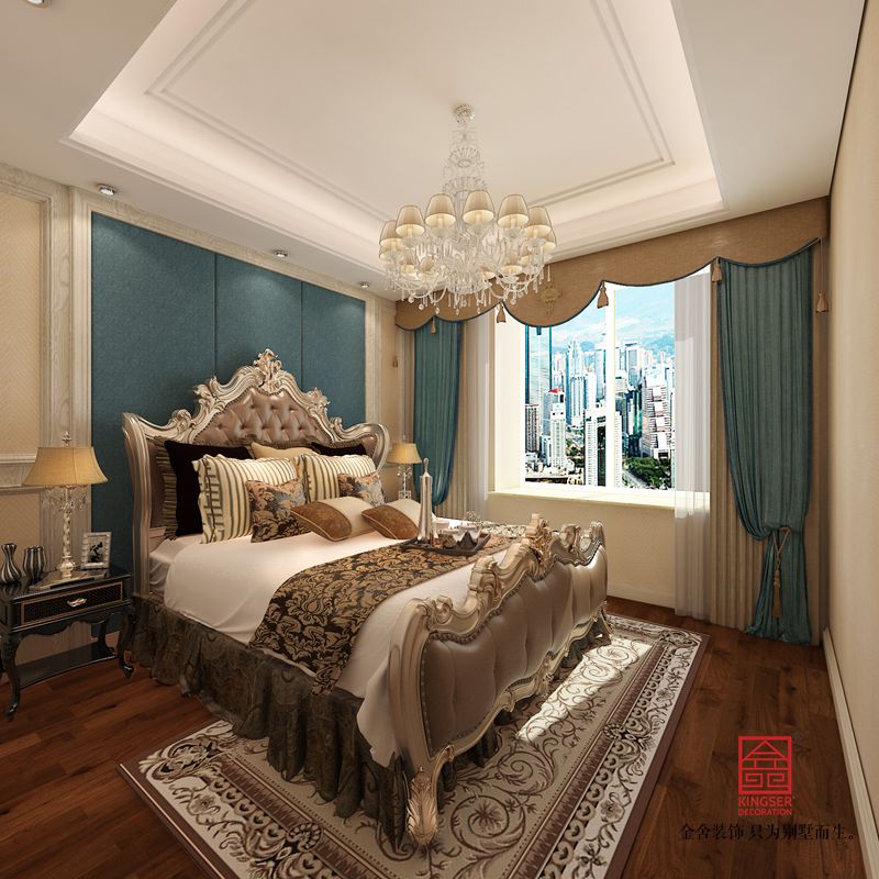 中冶德賢公館123平米裝修-混搭風格-臥室