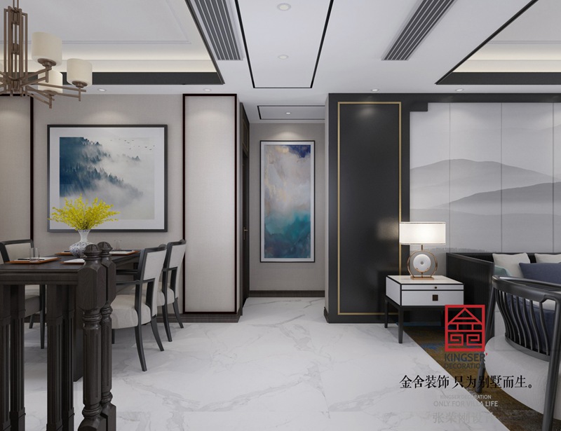 大者180平米新中式風格裝修-玄關