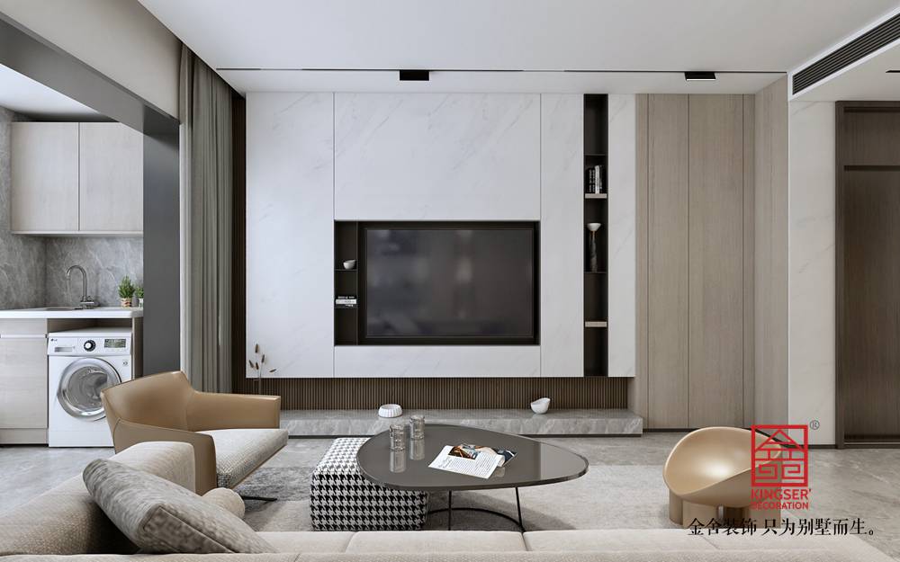 融創中心155平米裝修-客廳