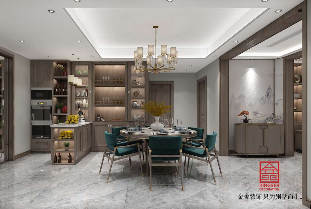 融創中心180平中式風格裝修-餐廳