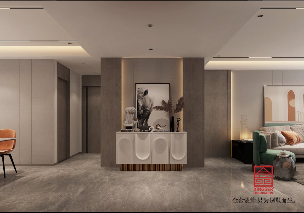 榮盛和府183平米裝修-現代簡約風格-玄關