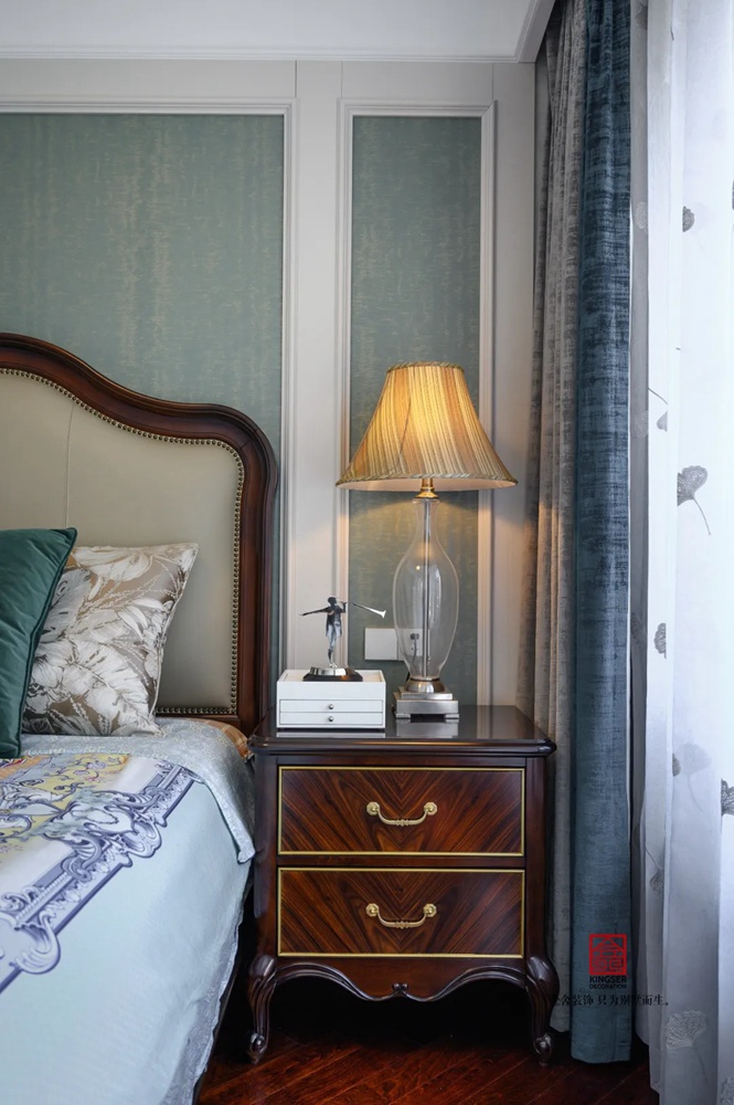 天山國賓壹號145平米簡約美式裝修實(shí)景