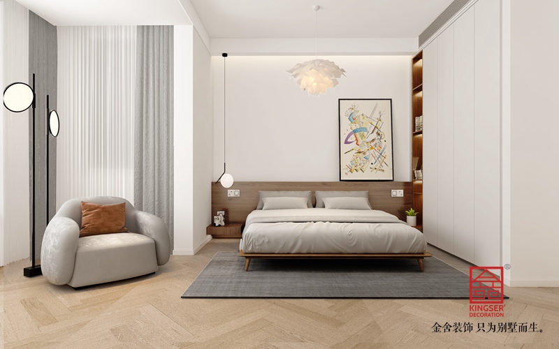 融創中心180平米現代極簡風格裝修效果圖