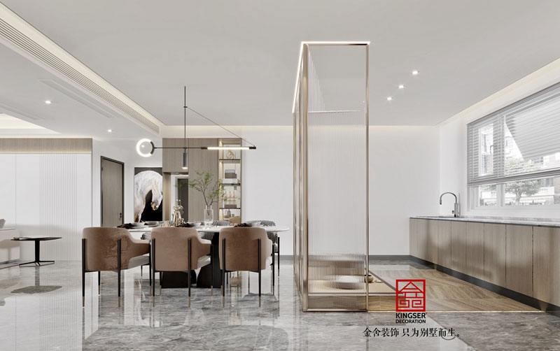 鉑宮后海180平現代輕奢風格效果圖