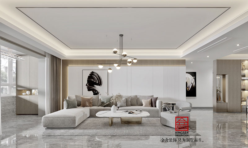 鉑宮后海180平現代輕奢風格效果圖