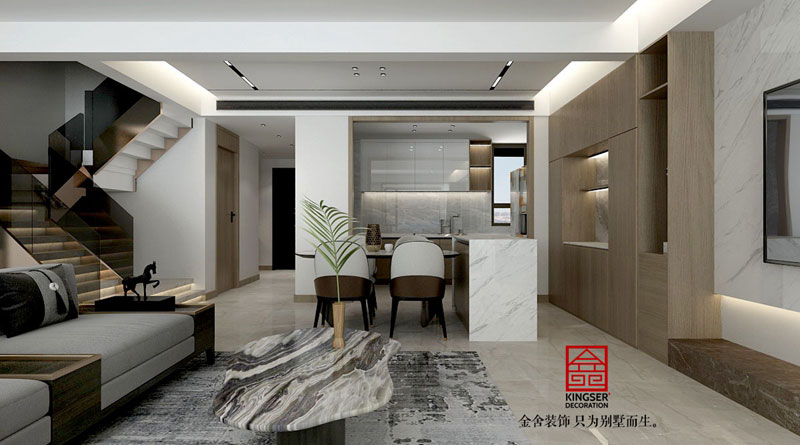 中央云著169平米現代風格裝修效果圖