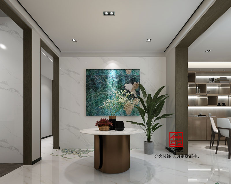 復(fù)式別墅裝修新中式風格效果圖