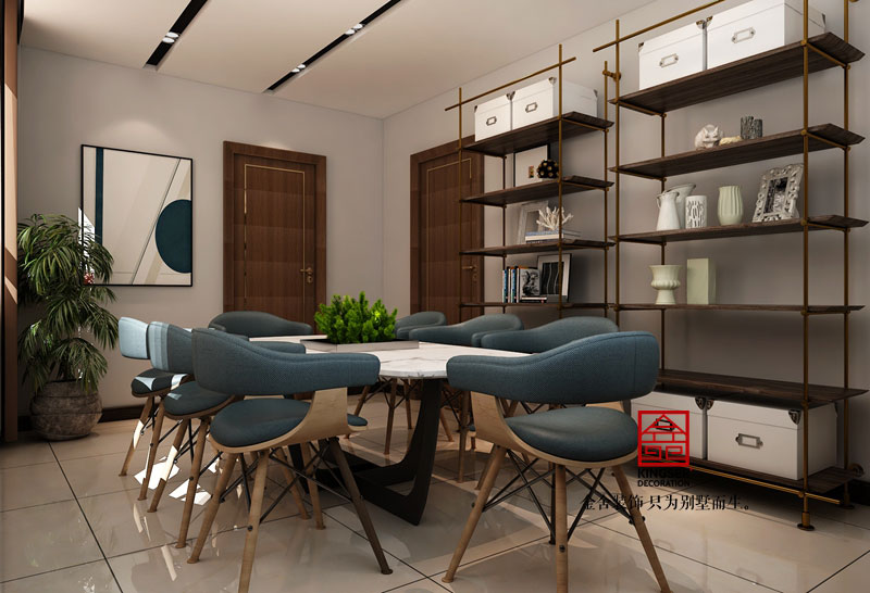 復(fù)式別墅裝修新中式風格效果圖