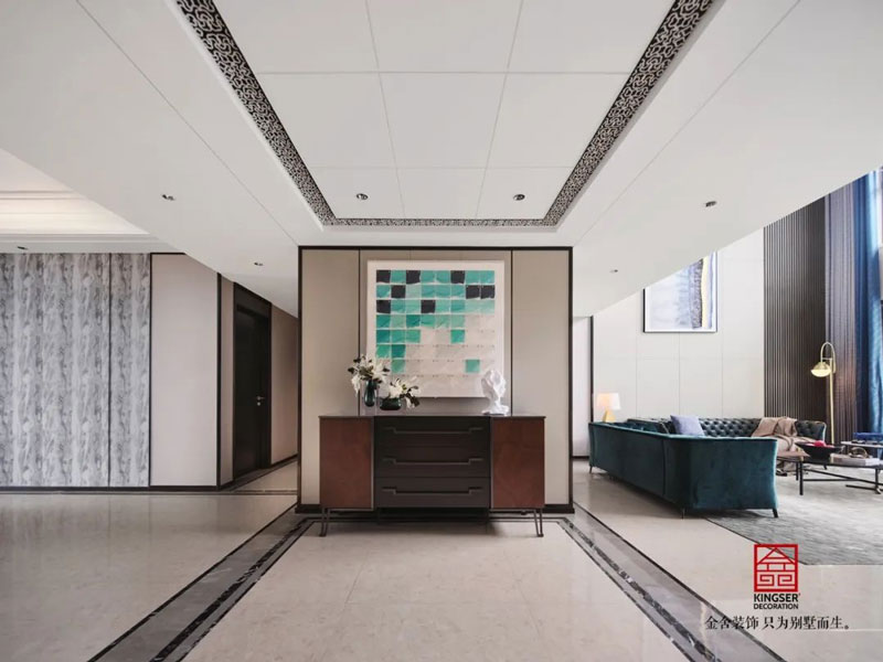 裕華壹號頂躍裝修-玄關實景圖