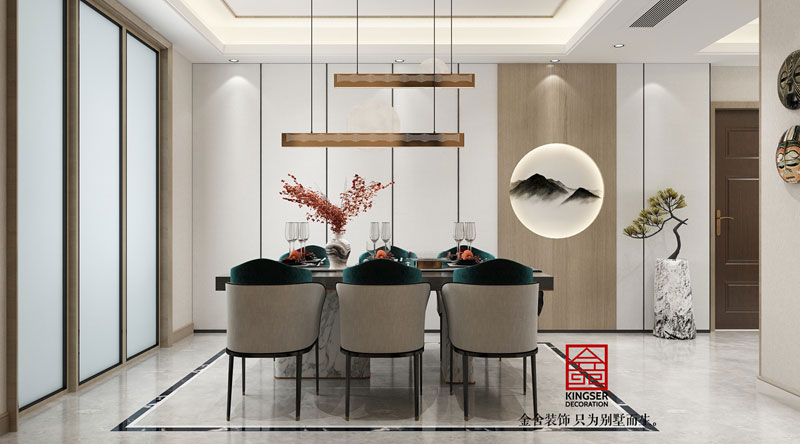 融創中心180平米裝修設計-餐廳效果圖