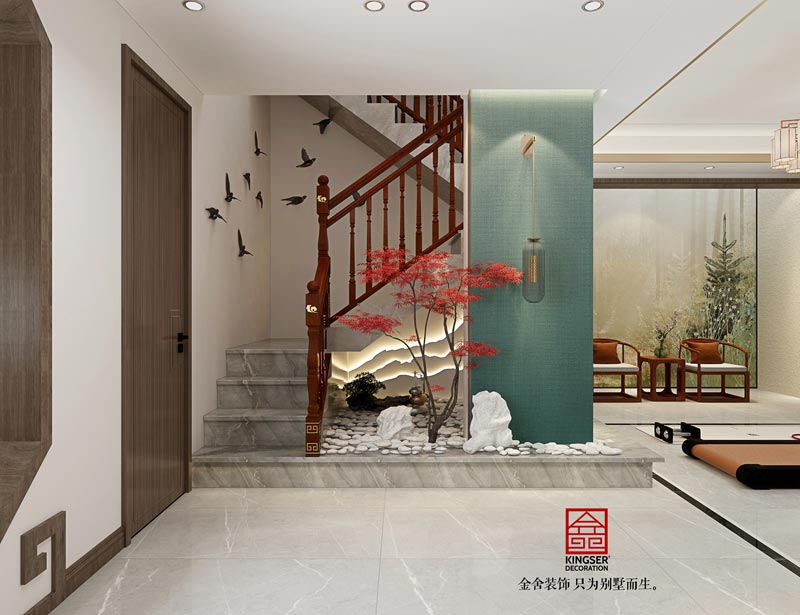 萬合名著下躍裝修260平米新中式風格效果圖