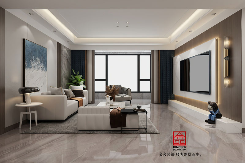 遠洋晟庭170平米現代輕奢裝修效果圖