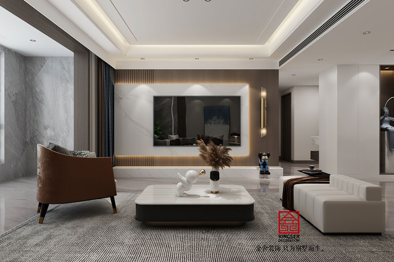 遠洋晟庭170平米現代輕奢裝修效果圖