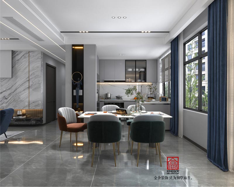 融創中心127平米現代輕奢風格裝修設計