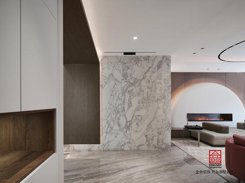 榮盛華府現代風格裝修實景圖-玄關