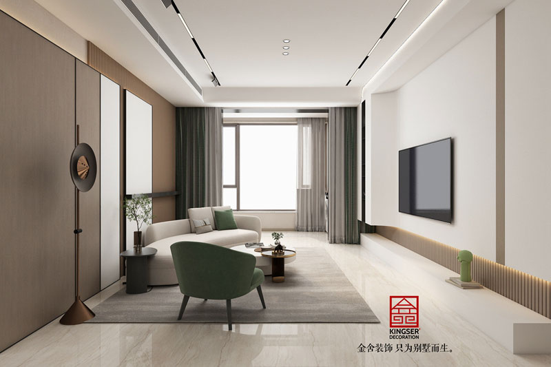 維多利亞現代風格研發效果圖-客廳