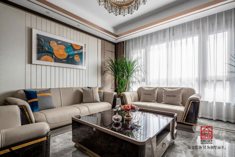 國赫天著港式輕奢風格實景圖