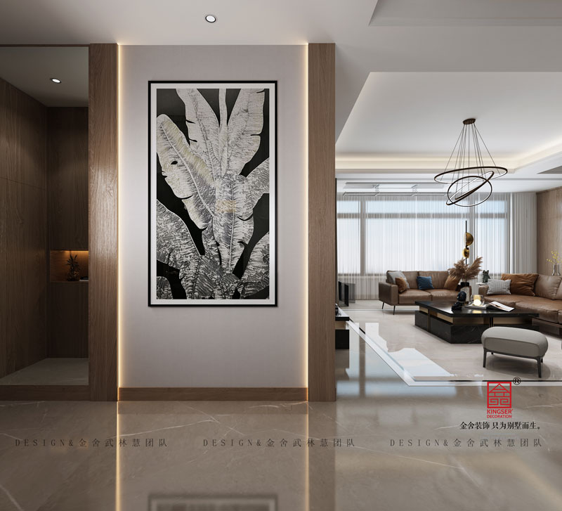 保利西山林語現代風格玄關效果圖