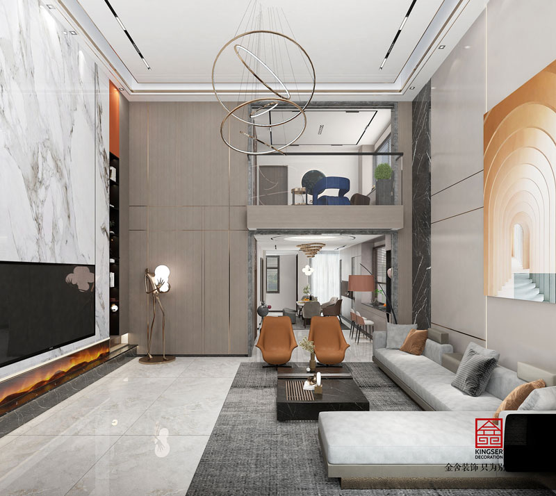 榮盛御府現(xiàn)代輕奢風格裝修設(shè)計