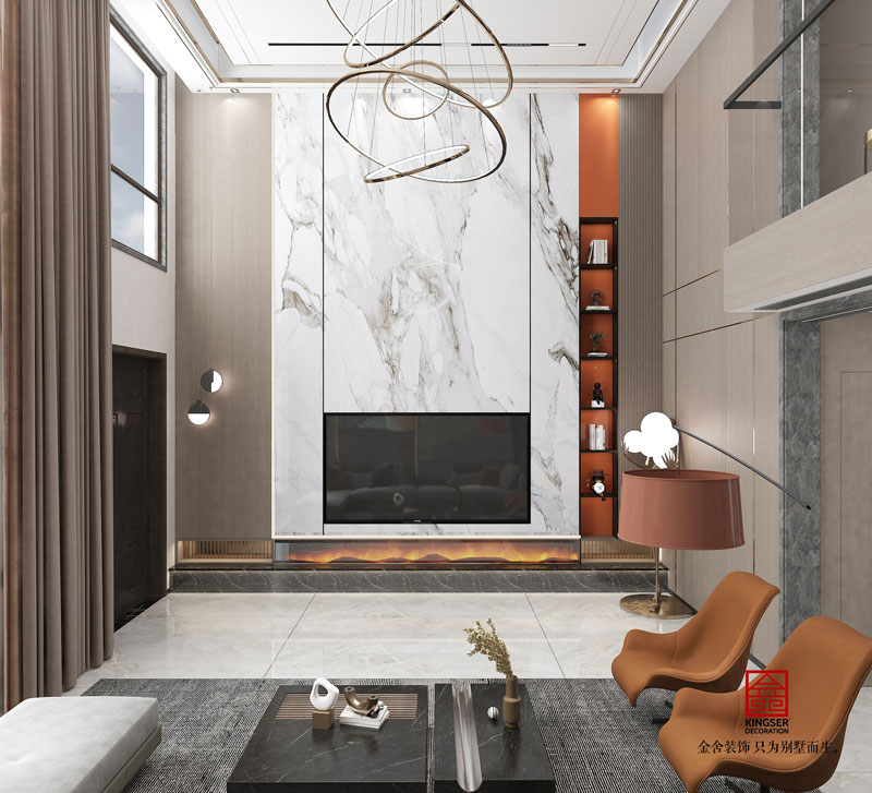 榮盛御府現(xiàn)代輕奢風格裝修設(shè)計