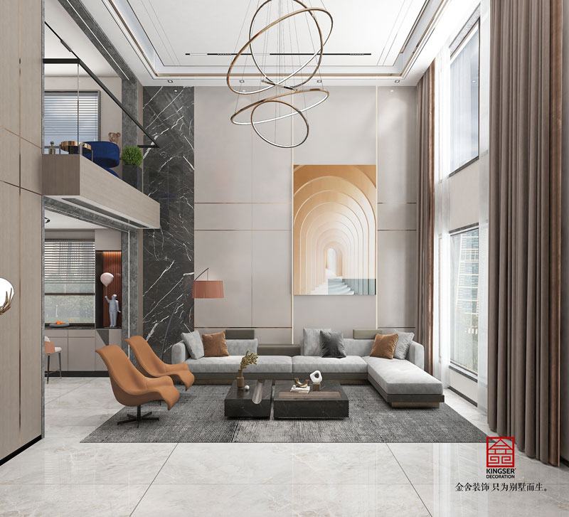 榮盛御府現(xiàn)代輕奢風格裝修設(shè)計