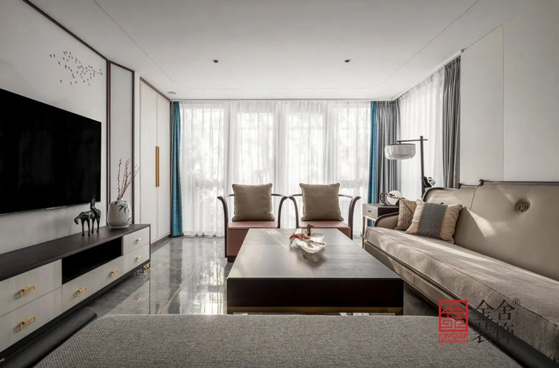 大者別墅裝修設計新中式風格實景圖