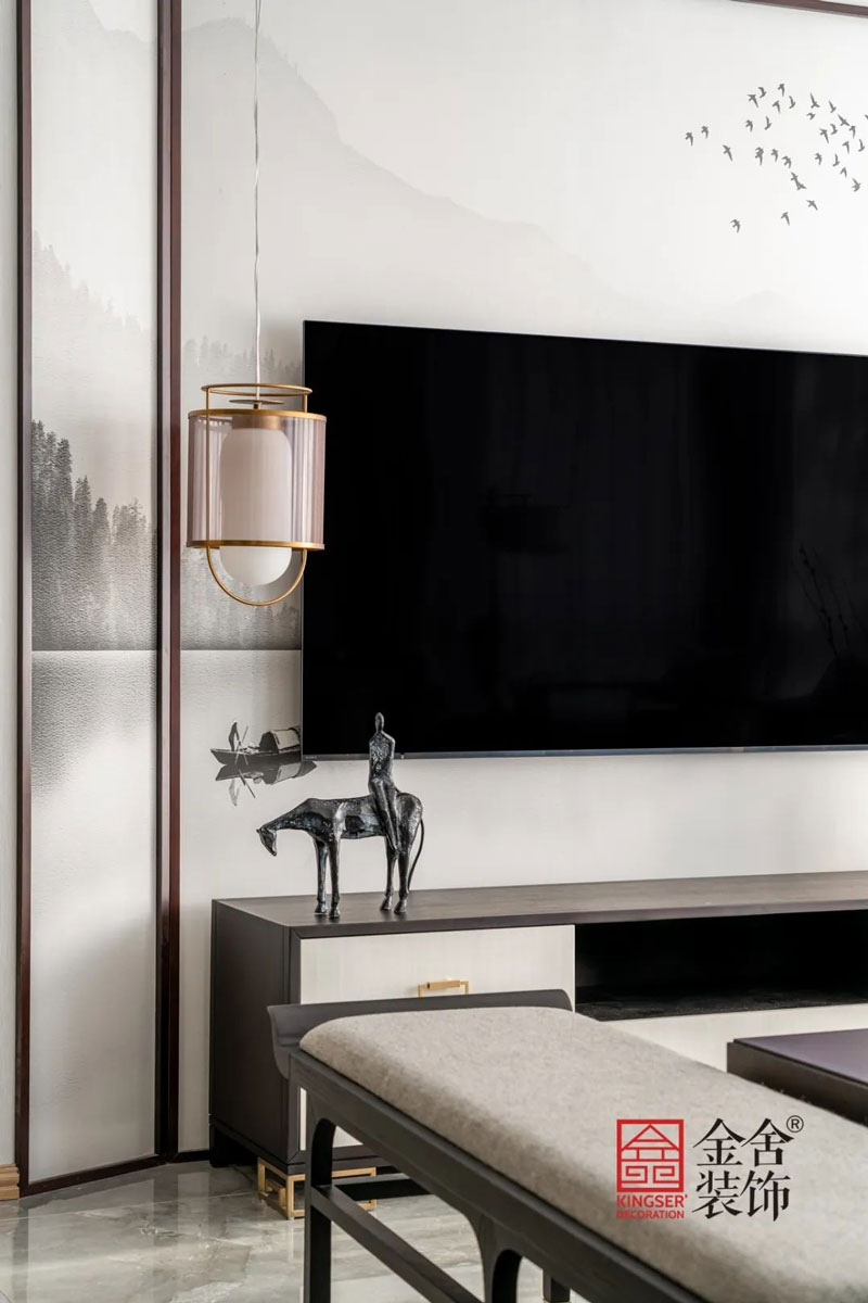 大者別墅裝修設計新中式風格實景圖