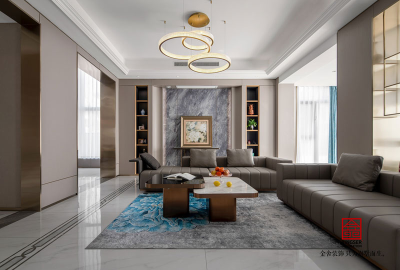 奧森觀瀾壹號(hào)別墅裝修客廳圖片