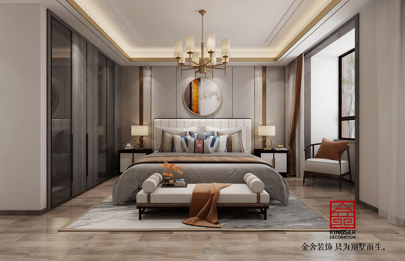 榮盛華府178平新中式風格裝修效果圖