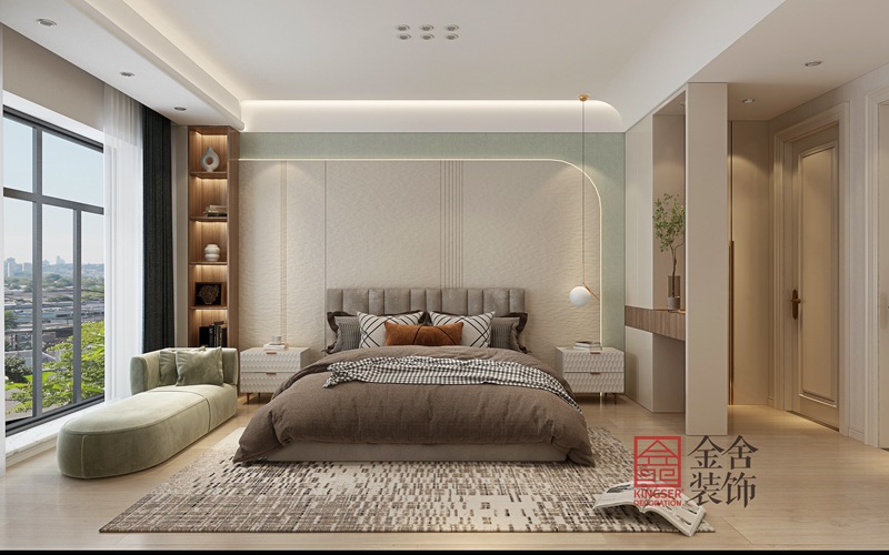 榮盛御府現代風格185平裝修效果圖