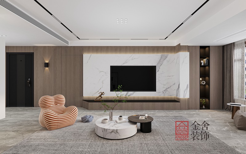 榮盛御府現代風格裝修設計