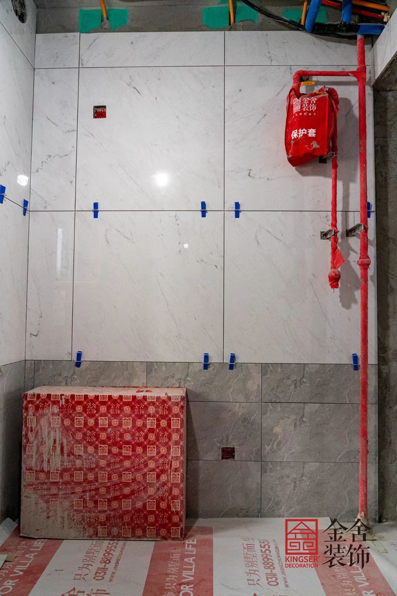 金舍裝飾德賢華府小區裝修工地實景圖