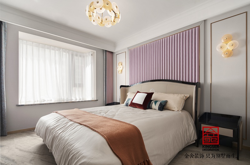 維多利亞現(xiàn)代輕奢風(fēng)格裝修臥室實(shí)景圖