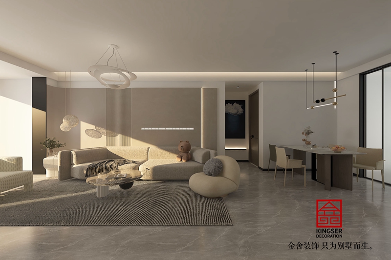 九里晴川洋房142平現(xiàn)代簡約裝修設(shè)計