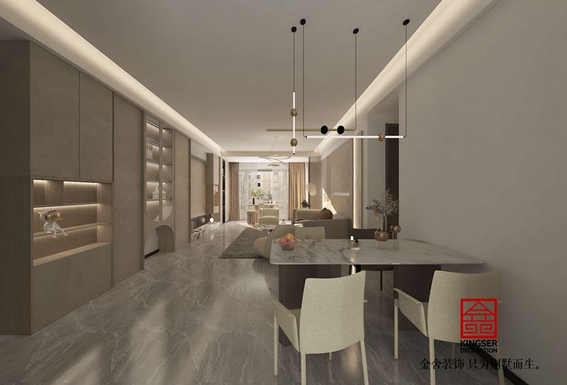 九里晴川洋房142平現(xiàn)代簡約裝修設(shè)計