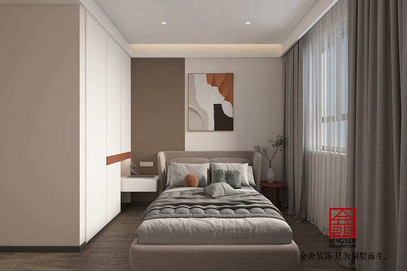 九里晴川洋房142平現(xiàn)代簡約裝修設(shè)計