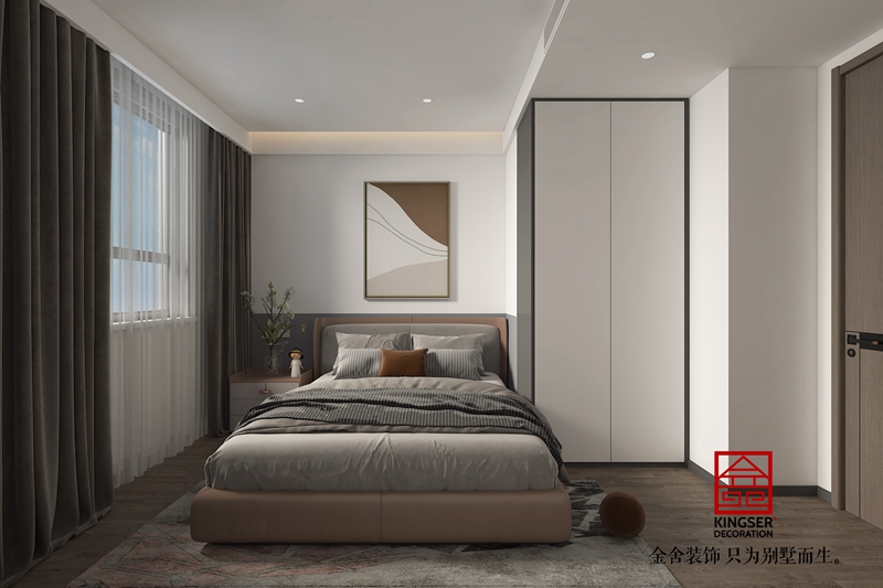 九里晴川洋房142平現(xiàn)代簡約裝修設(shè)計