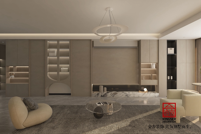 九里晴川洋房142平現(xiàn)代簡約裝修設(shè)計