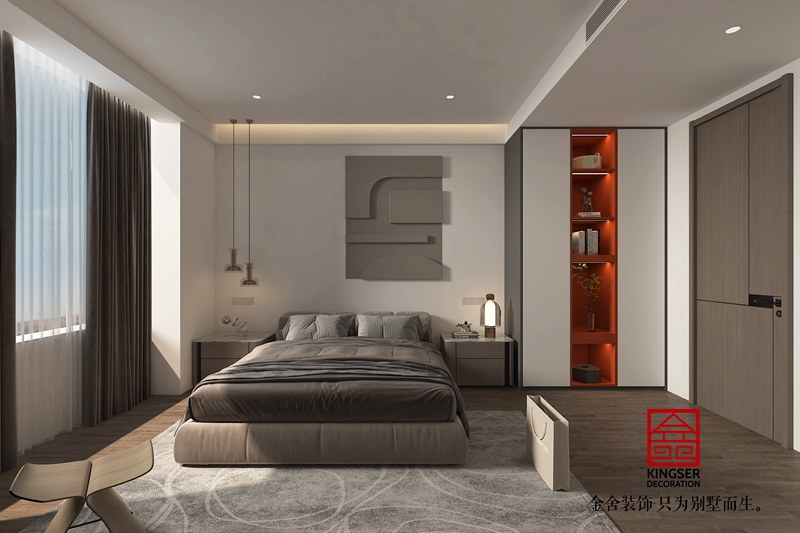 九里晴川洋房142平現(xiàn)代簡約裝修設(shè)計