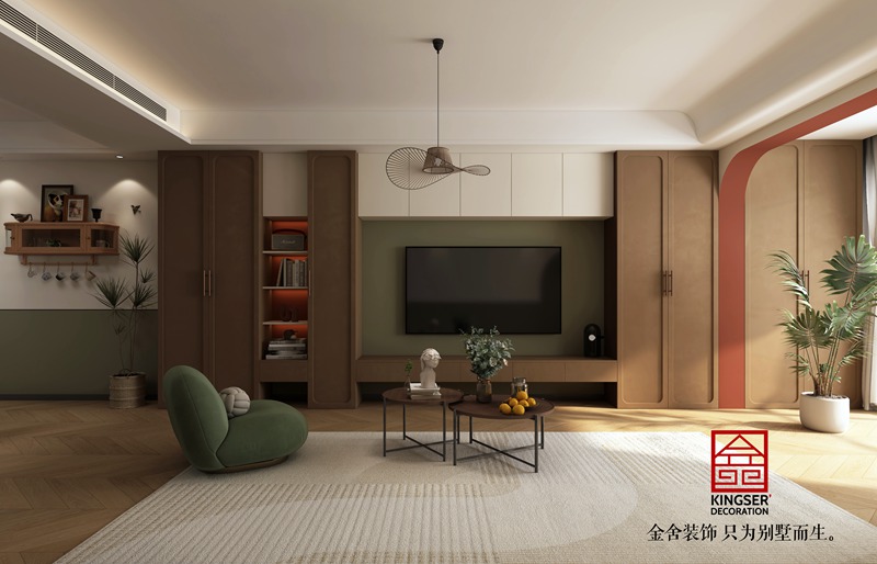 綠城誠園127㎡南洋復古風裝修設計