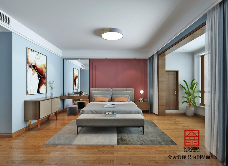 榮盛城210㎡現代簡約風格裝修效果圖