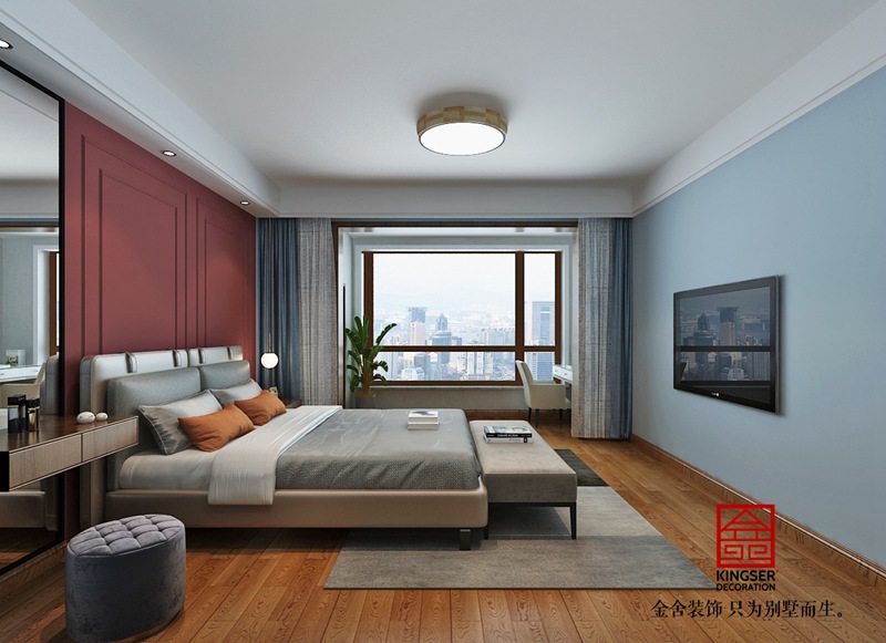 榮盛城210㎡現代簡約風格裝修效果圖